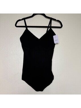 NWT Auden Black Thong Bodysuit Support Shapewear With Adjustable Straps Sz XL